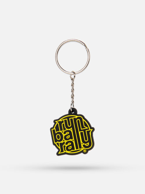 Runball Rally Yellow Key Ring