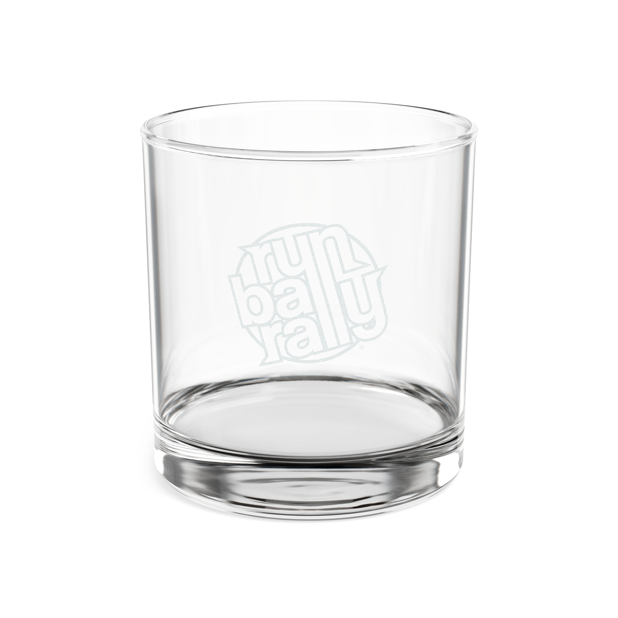 Engraved Runball Whiskey Glass