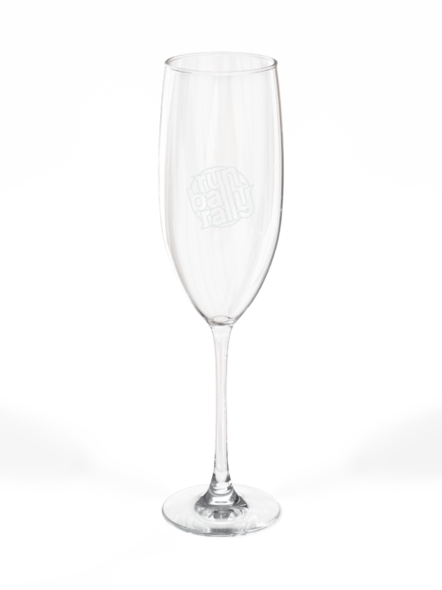 Engraved Runball Champagne Flute