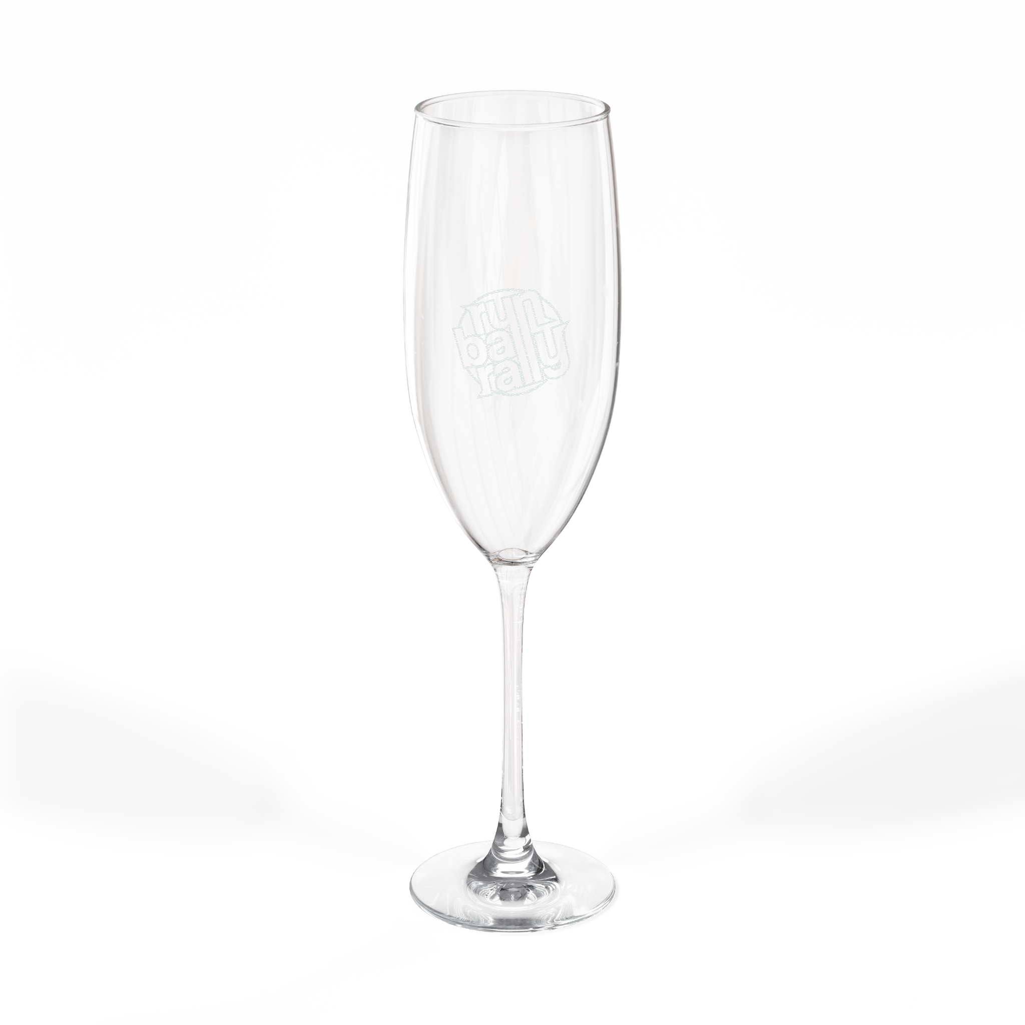 Engraved Runball Champagne Flute